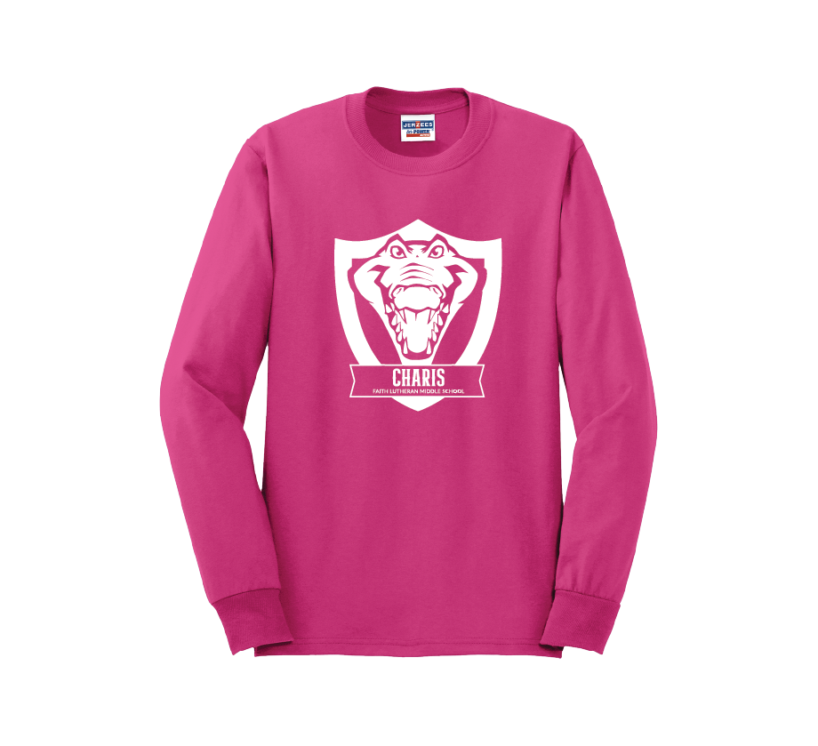 Faith House Long Sleeve T-Shirt (Unisex Fit) (White Art)