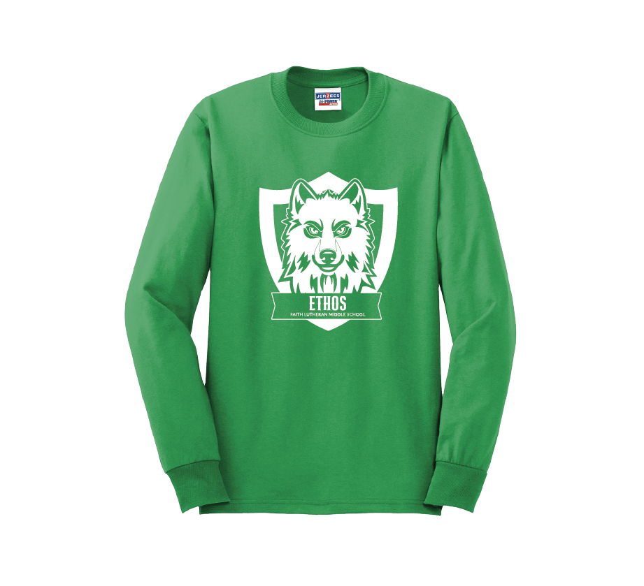 Faith House Long Sleeve T-Shirt (Unisex Fit) (White Art)
