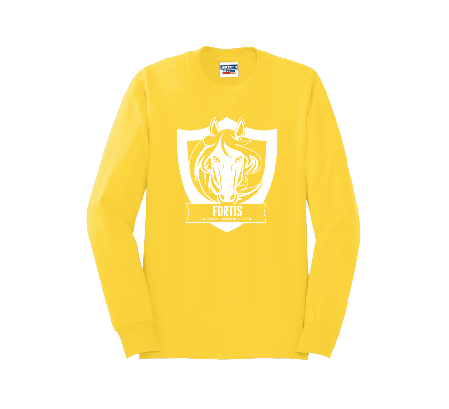 Faith House Long Sleeve T-Shirt (Unisex Fit) (White Art)