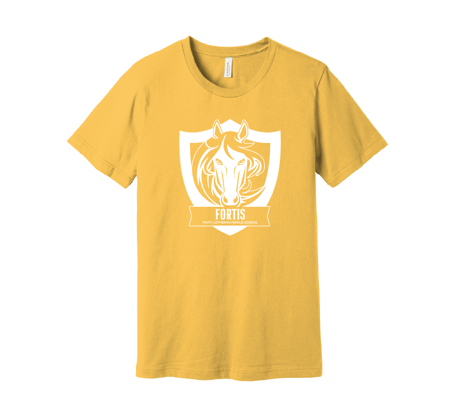 Faith House Short Sleeve T-Shirt (Unisex Fit) (White Art)